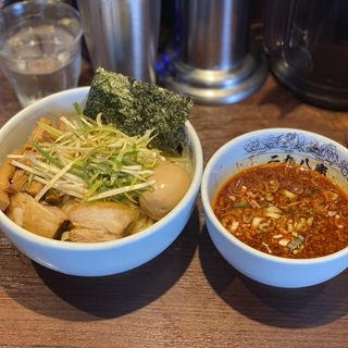 辛全部入りつけ麺(中,大辛)(二九八家 いわせ)