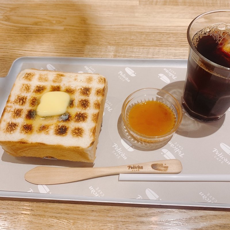 炭焼きトーストセット(ペリカンカフェ)
