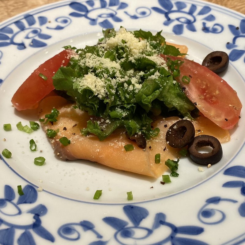 スモークサーモンのカルパッチョ(鎌倉パスタ 尼崎名神店)