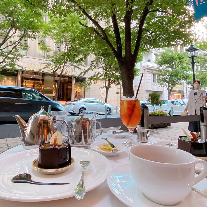 ケーキセット（アプソリュ　チョコレートケーキ）(カフェラ 大丸神戸店 （CAFFERA）)