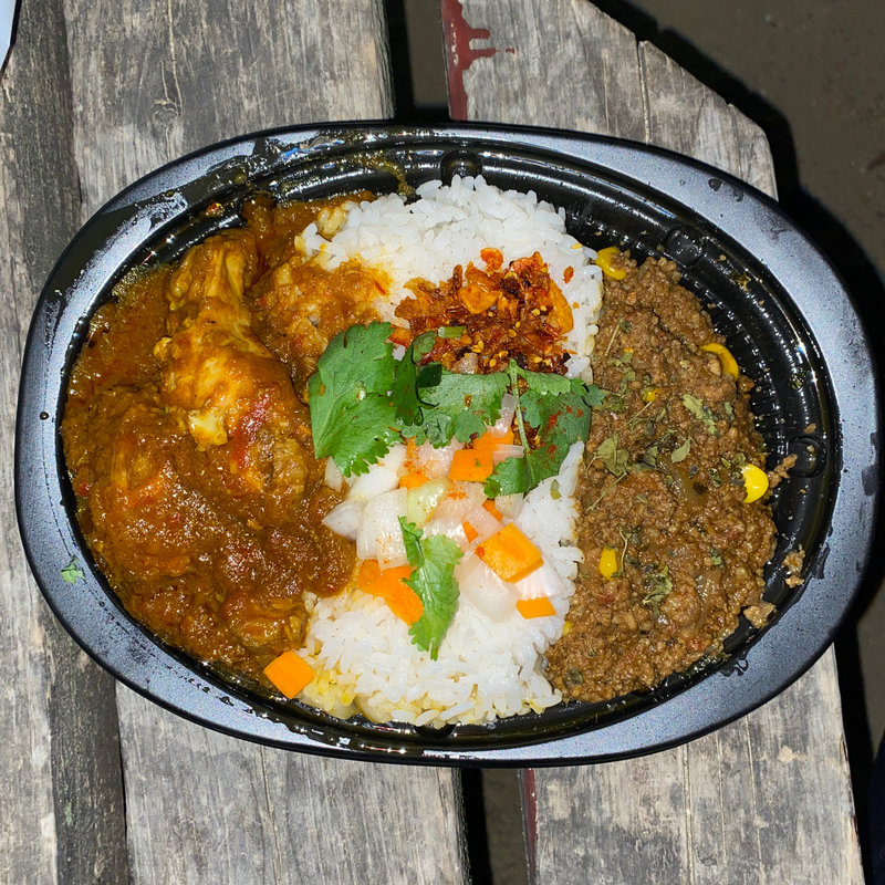 あいがけ2種(サケトメシ)