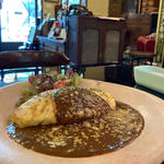 カレーのオムライス ドリンクセット