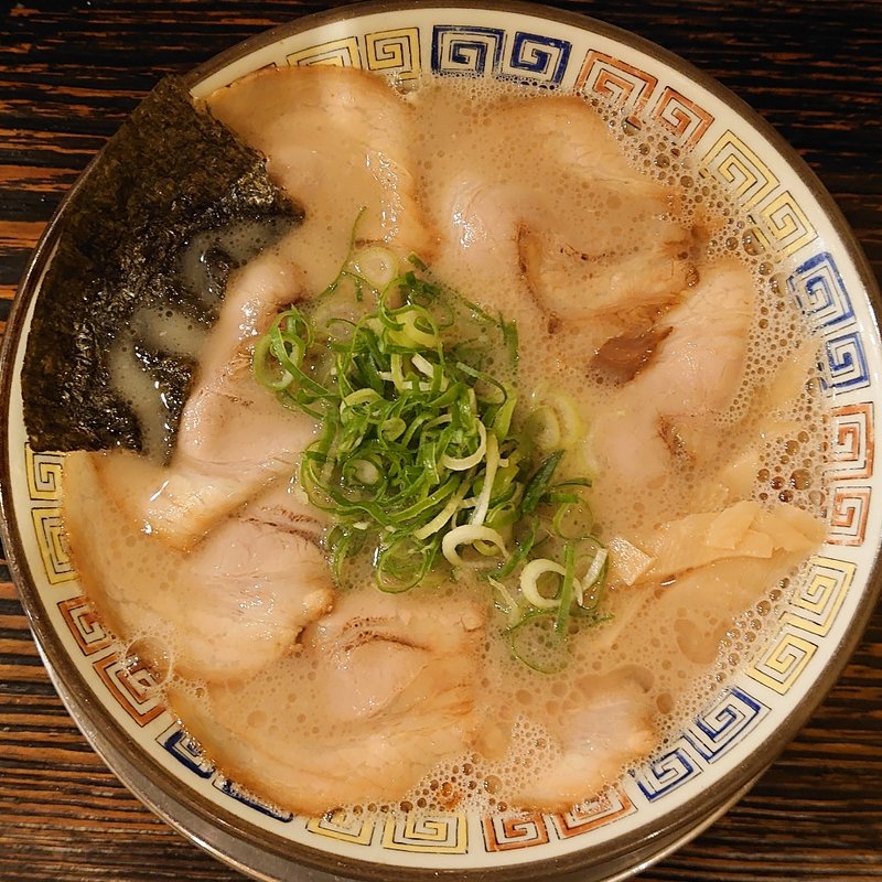 昔チャーシューメン並(久留米 大砲ラーメン 天神今泉店)