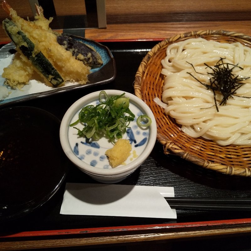天ざるうどん(実演手打うどん 杵屋 川崎アゼリア店)