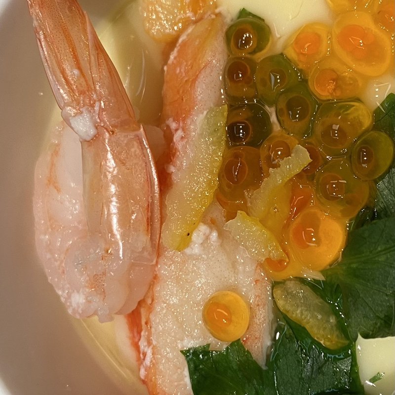 魚介の出汁がきいた茶碗蒸し(寿司 築地日本海 蒲田店)