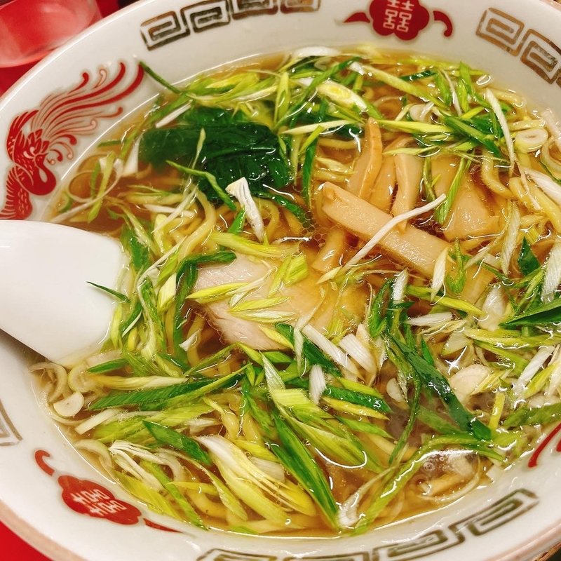 葉にんにくラーメン(餃子の店 蘭州)