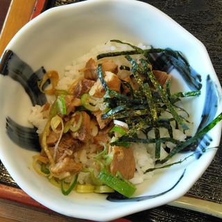 焼き豚丼セット(喜多方ラーメン　大安食堂)
