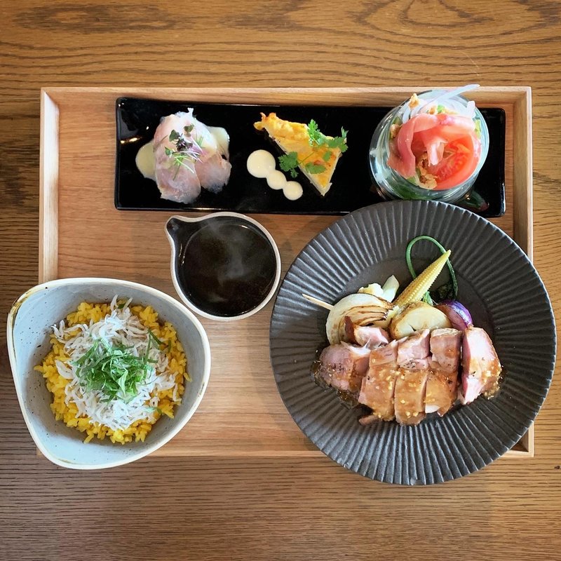 パエリア茶漬け御膳(生姜焼き)(the ringo)