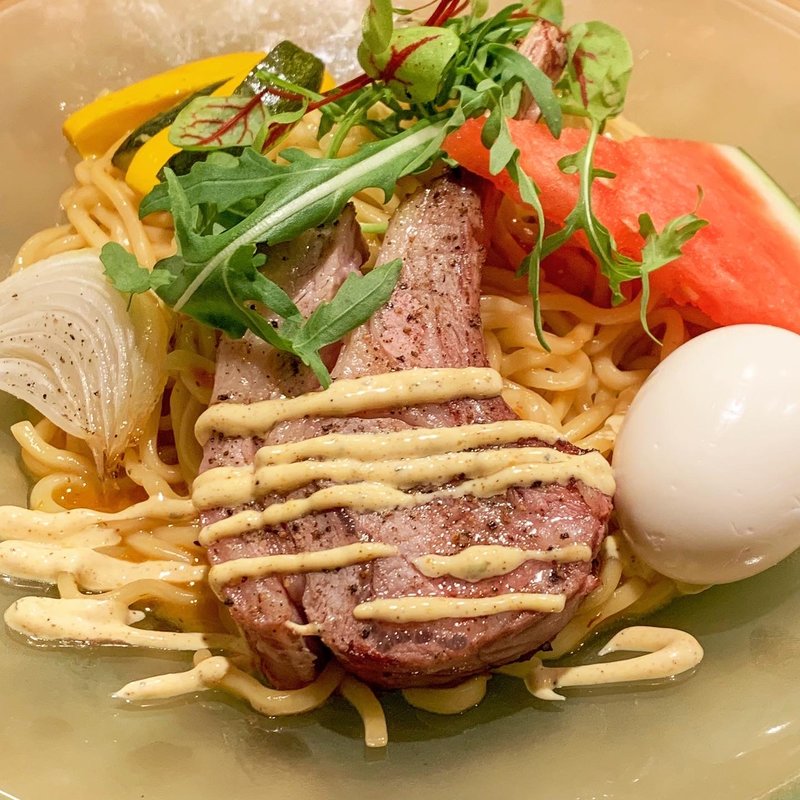 限定　仔羊キャレダニョーまぜそば(海老丸らーめん)