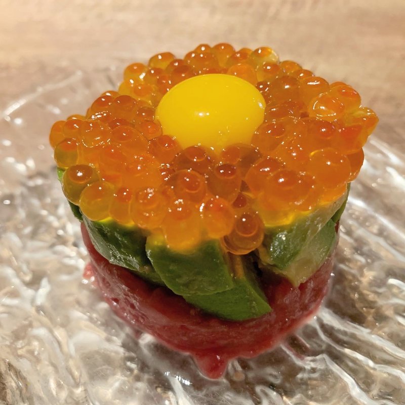 いくらアボカドユッケ(YAKINIKU DAICHI ROPPONNGI)