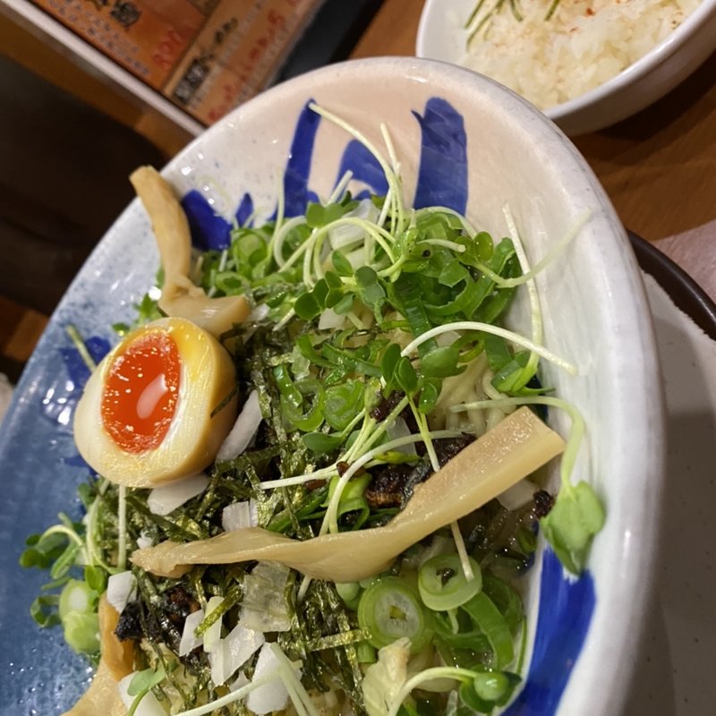 男のあえそば(九州らーめん亀王 森ノ宮店)