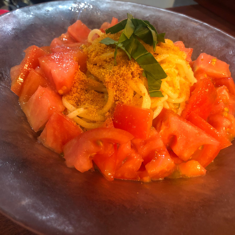 あかねトマトの冷製パスタ(BELLA BOCCA 茶屋町店)