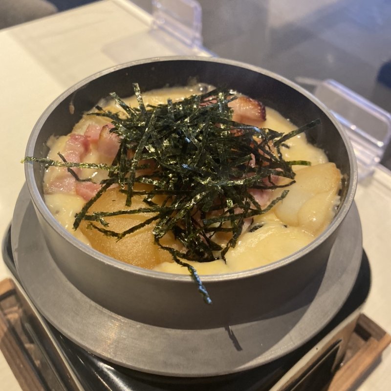 ベーコンポテトの明太釜チーズリゾット(観音屋 Grill＆Café 神戸三田プレミアム・アウトレット店)