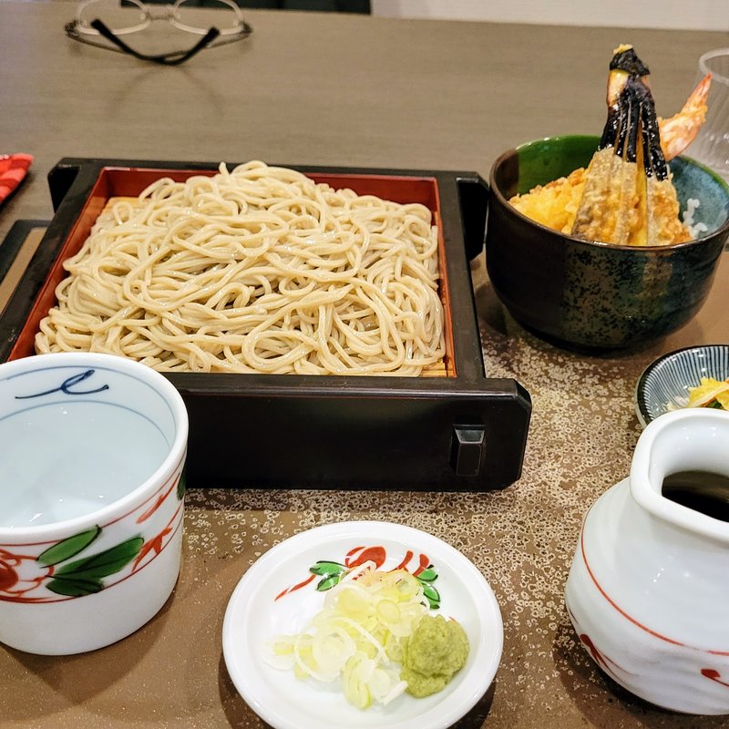 ランチ天丼付き(そば切りさか田)