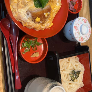 小ヒレカツ丼小麺　ランチ(れすとらん四六時中 アズパーク店 )
