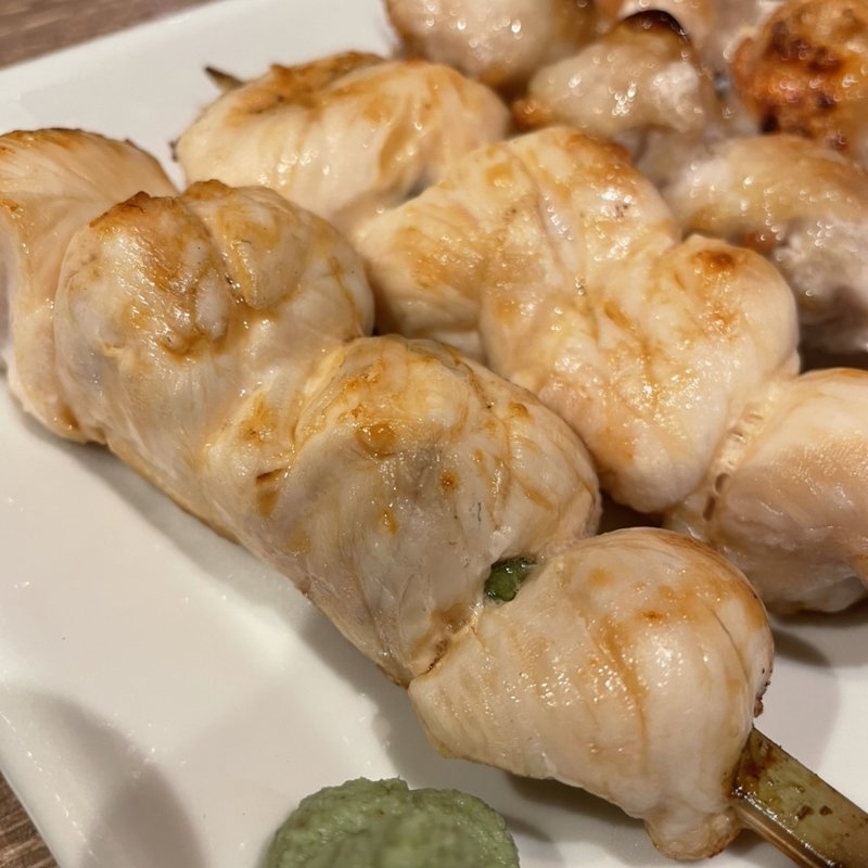 ささみ　わさび醤油(やきとり家 すみれ ひばりヶ丘店)