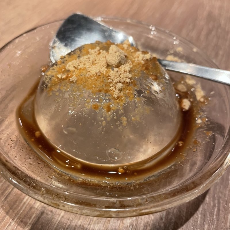 ぷるるんわらび餅(やきとり家 すみれ ひばりヶ丘店)