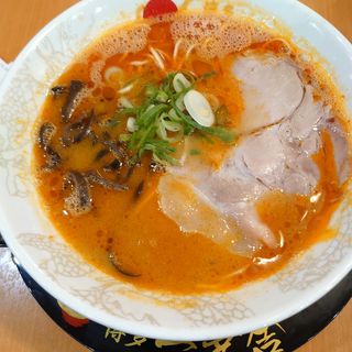 赤ラーメン(博多一幸舎 エキマルシェ大阪店)