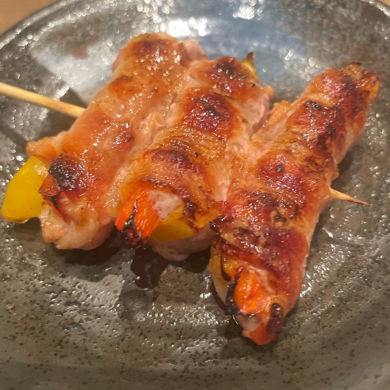 夏野菜の豚巻き(串むすび・吉 恵比寿)