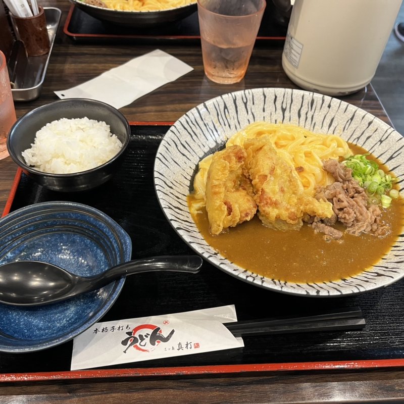 とり天熱玉カレーうどん(三ツ島真打)