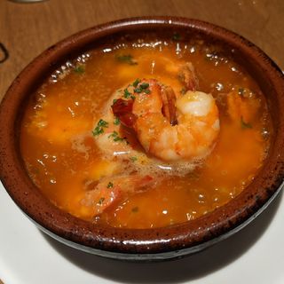 海老ミソアヒージョ(スペイン料理 Llevant （ジェバン）)
