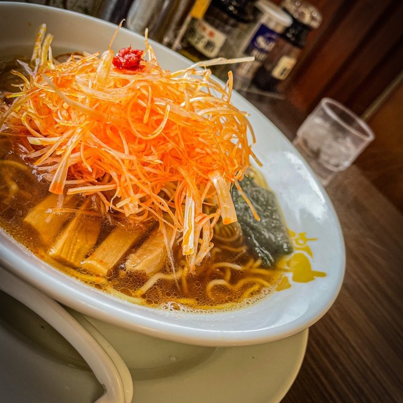 中華そば（ネギ乗せ）(中華そばの店　たまる　盛岡南店)