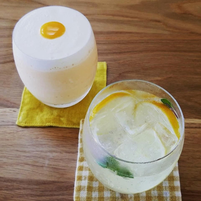 玉子農家ミルクセーキ 自家製レモンスカッシュ(レシピヲ)