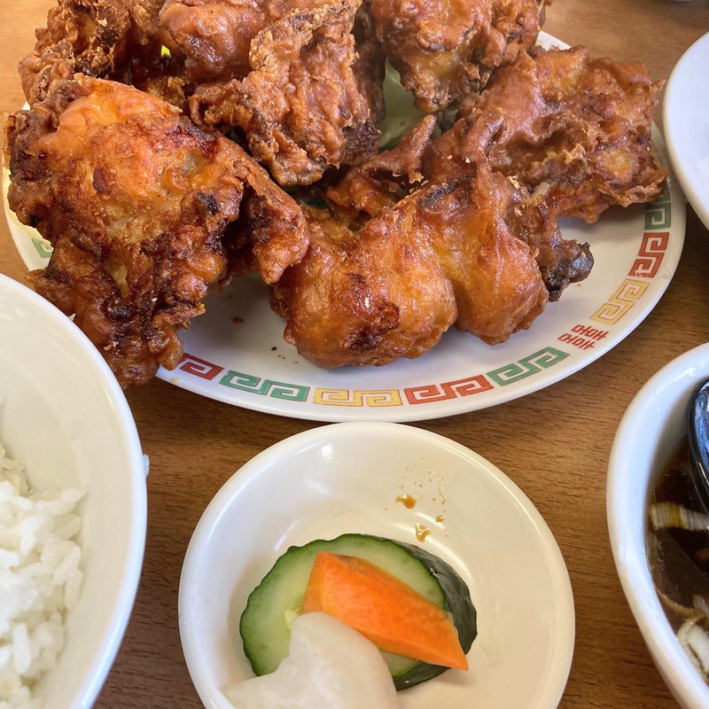 唐揚げ定食(大進亭)