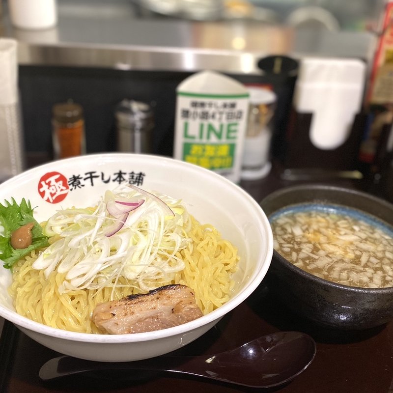 鯛煮干し昆布水つけ麺(煮干しラーメン山岡家 狸小路4丁目店)