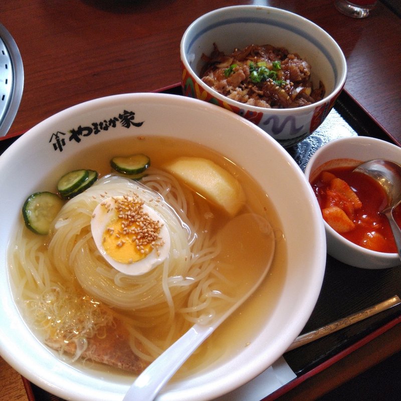 カルビ丼セット(やまなか家 前沢店 )