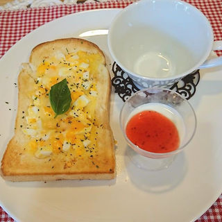 卵チーズトースト(カフェ　ド・ルマン （cafe de LE MANS）)