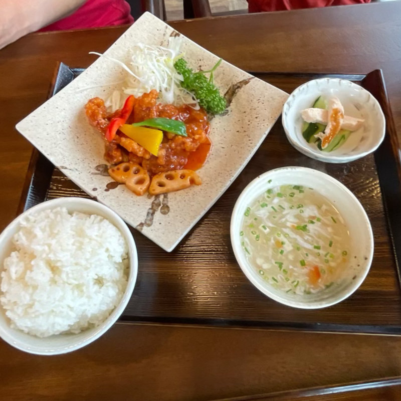 平日のランチ Gセット 酢豚(北京飯店)