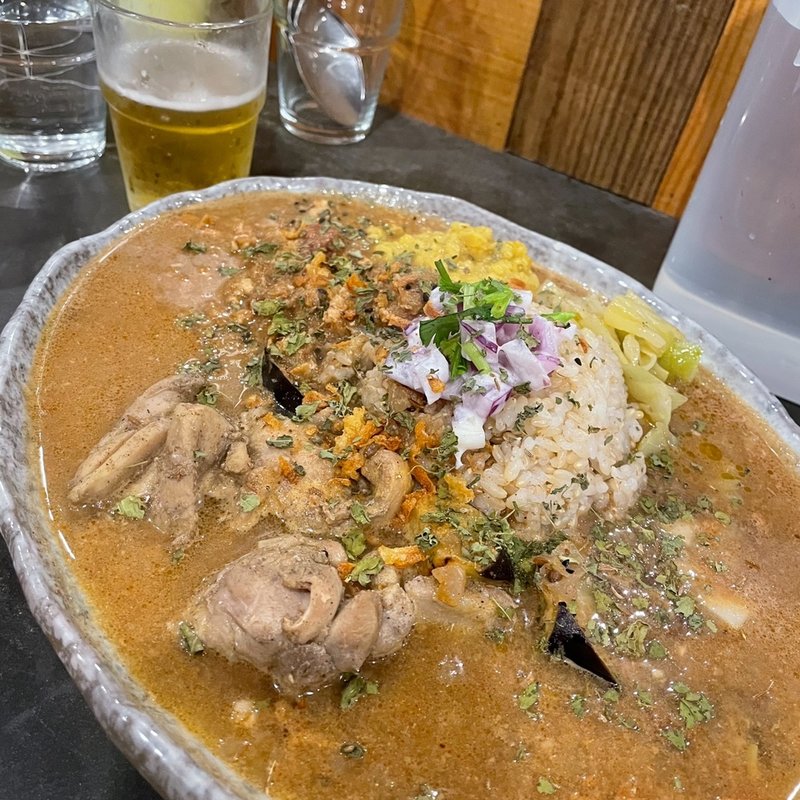 ラム肉のカレー ＋ ミニキーマ(ツキノワカレー )