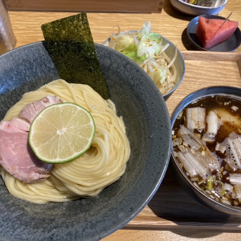 煮玉子つけそば(中華そば二階堂)