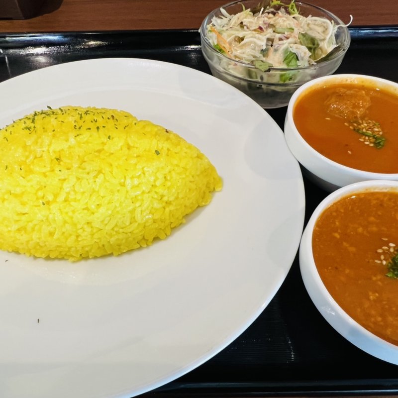 2種カレーセット（ナン or ライス）(インド料理居酒屋 タラキッチン 北浜店)