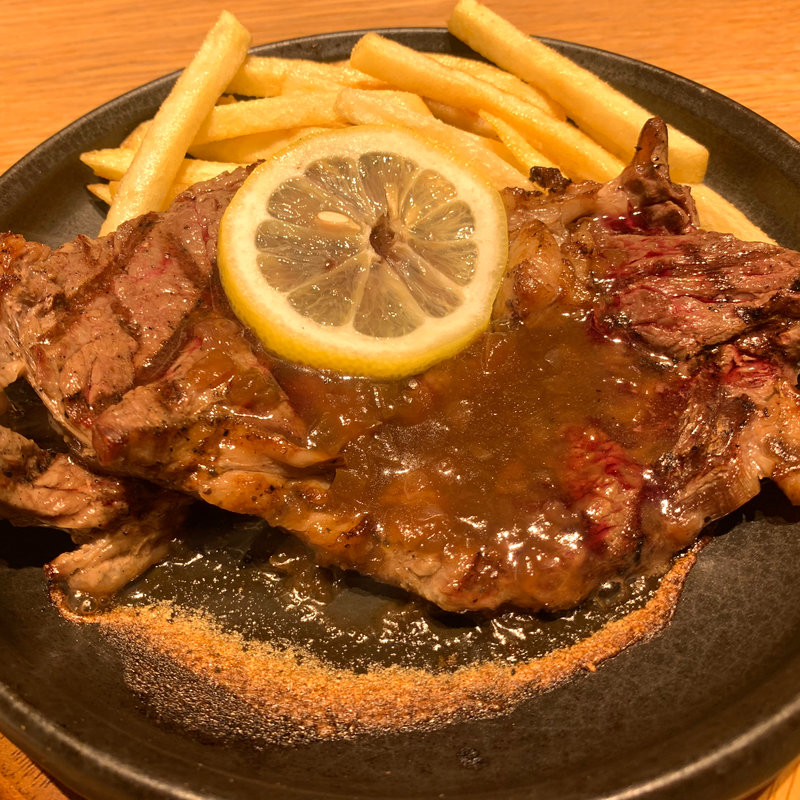 USリブアイロールステーキランチ RICEセット(THE PUBLIC RED AKASAKA)