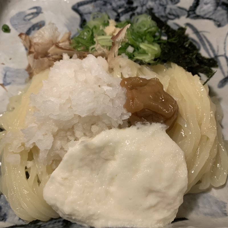 梅おろしぶっかけ（+とろろ）(萬田次郎)