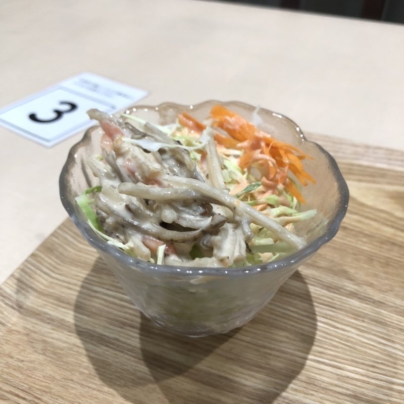 追加ミニサラダ(肉食堂 はなしん)