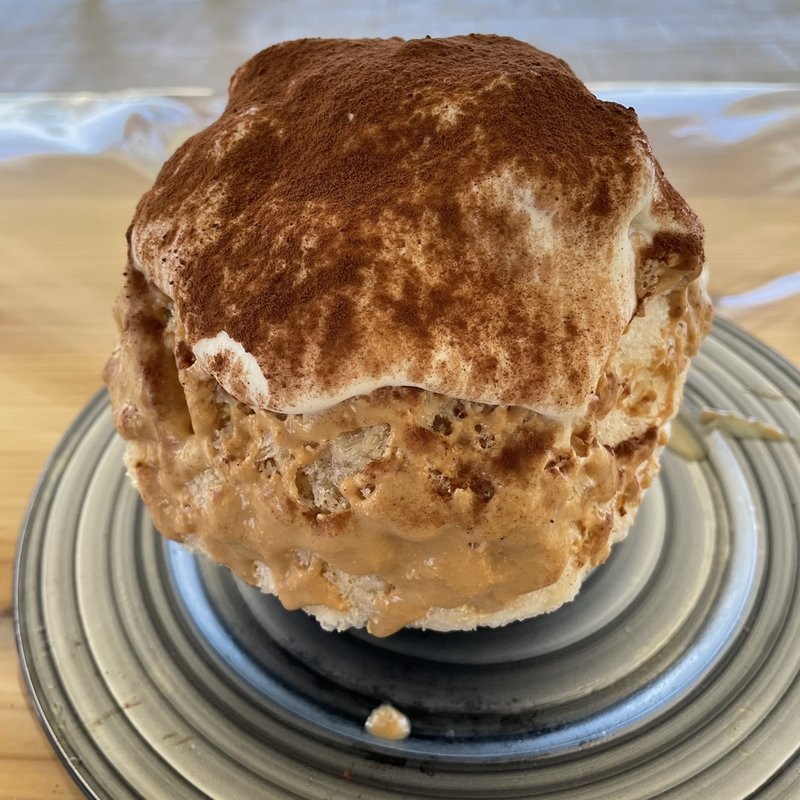 島バナナ黒糖キャラメルティミスかき氷(O ICE CAFE )