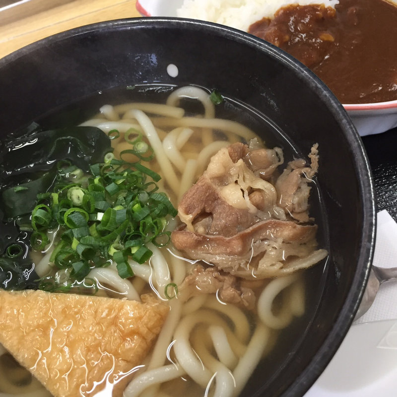Aセット(肉うどん と カレーライス)(UDON 陽 （ひなた）)