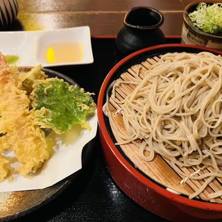 海老と野菜の蕎麦せいろ(くるみ庵 )