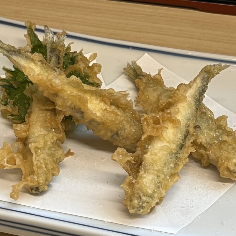 稚鮎の天ぷら(天重本店)
