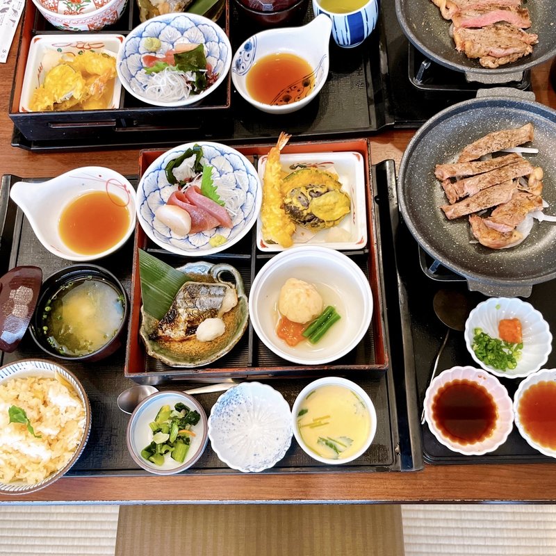 松花堂弁当サーロインステーキ付き(藍屋 大井店)