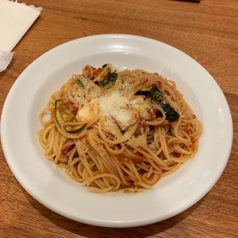 モッツァレラとズッキーニのスパゲッティ(トラットリア レモン )