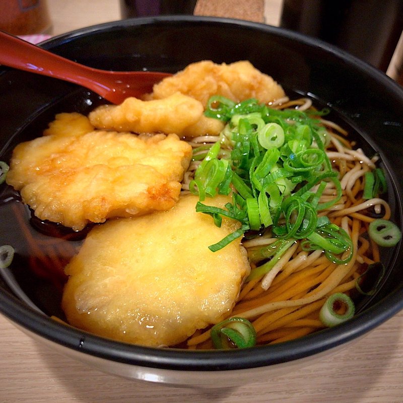 青葱とり天そば(吉利庵 )