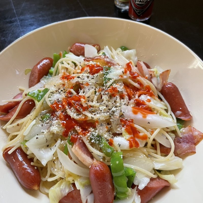 イタリアンスパゲティ(自宅)