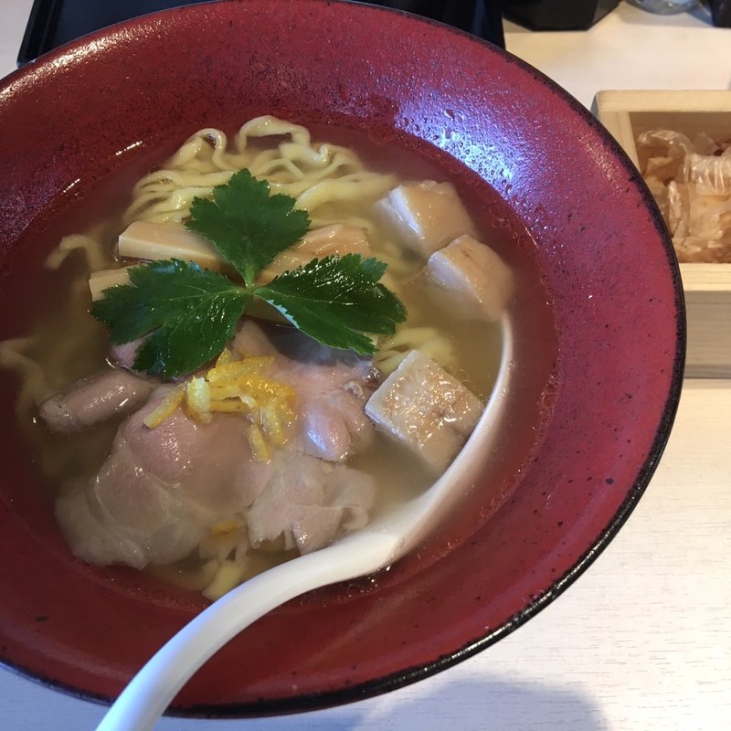 真鯛とマグロ節天然塩そば(だし廊BUSHI)