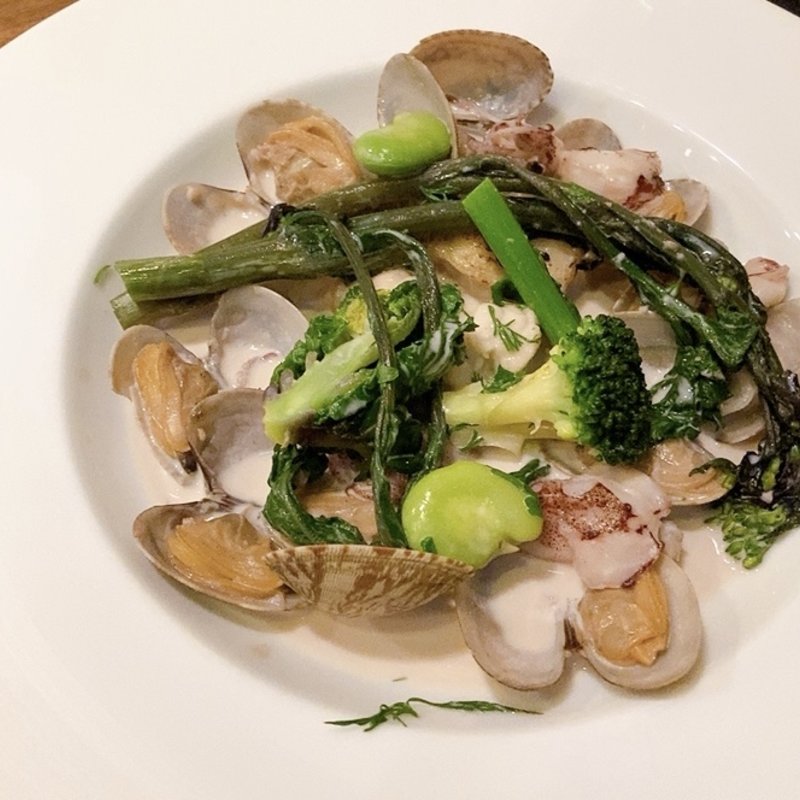 本日のアヴリルコース（魚介と春野菜の蒸し煮）(ビストロ・アヴリル （BISTRO AVRIL）)