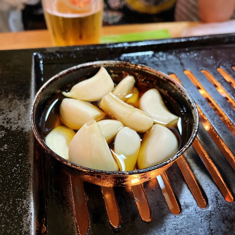 にんにくオイル焼き(焼肉オリオン )