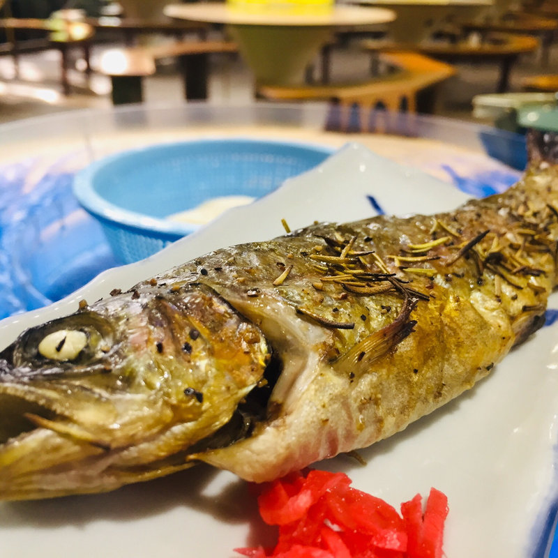 マスハーブ焼き(唐船峡 そうめん流し )